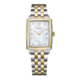 Raymond Weil Toccata Ladies' Diamond Two-Tone Rectangle Bracelet Watch