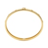 Thumbnail Image 1 of Michael Kors Yellow Gold Plated CZ MK Motif Bangle