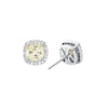 Thumbnail Image 1 of Michael Kors Brilliance Silver Yellow CZ Cushion Earrings