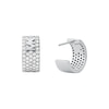 Thumbnail Image 1 of Michael Kors Silver Cubic Zirconia Wide Hoop Earrings