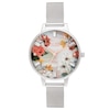 Thumbnail Image 0 of Olivia Burton Sparkle Flower Stainless Steel Bracelet Watch