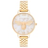 Thumbnail Image 0 of Olivia Burton Lucky Bee Yellow Gold-Tone Bracelet Watch