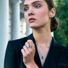 Thumbnail Image 1 of CARAT* LONDON Eleanor Silver Green Stone Ring - Size N
