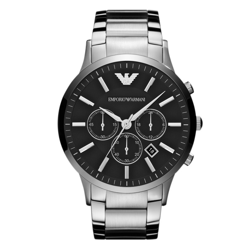 Emporio Armani Men's Stainless Steel Bracelet Watch | Ernest Jones