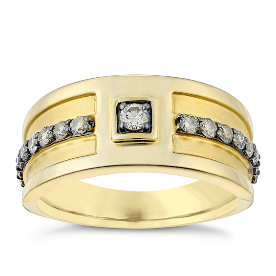 Le Vian 14ct Yellow Gold Men’s 0.58ct Chocolate Diamond Ring