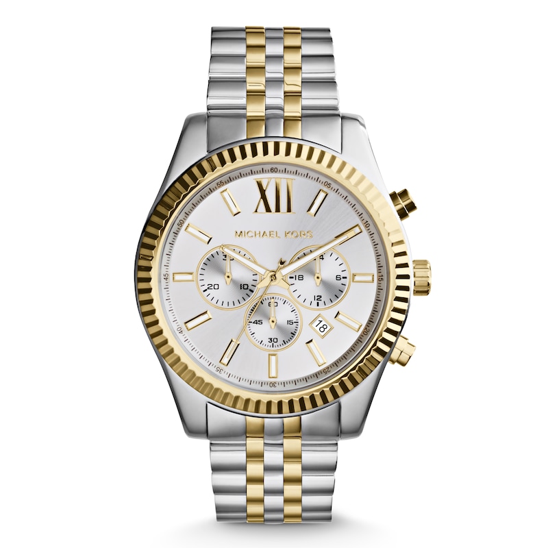 Michael Kors Lexington Men's Two-Tone Bracelet Watch