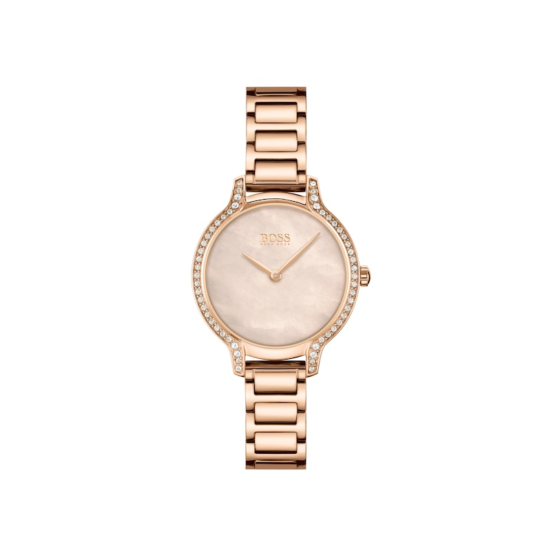 Main Image 1 of BOSS Gala Ladies' Crystal & Rose Gold Tone Bracelet Watch