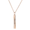 Thumbnail Image 1 of BOSS Signature Crystal Ladies' Rose Gold-Tone Pendant