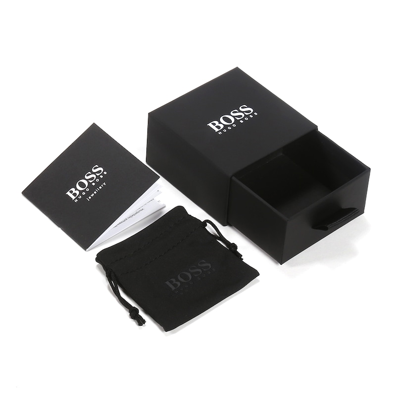 Main Image 3 of BOSS Rose Gold Tone Swarovski Crystal Bar Stud Earrings