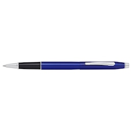 Cross Classic Blue And Chrome Plated Rollerball Pen