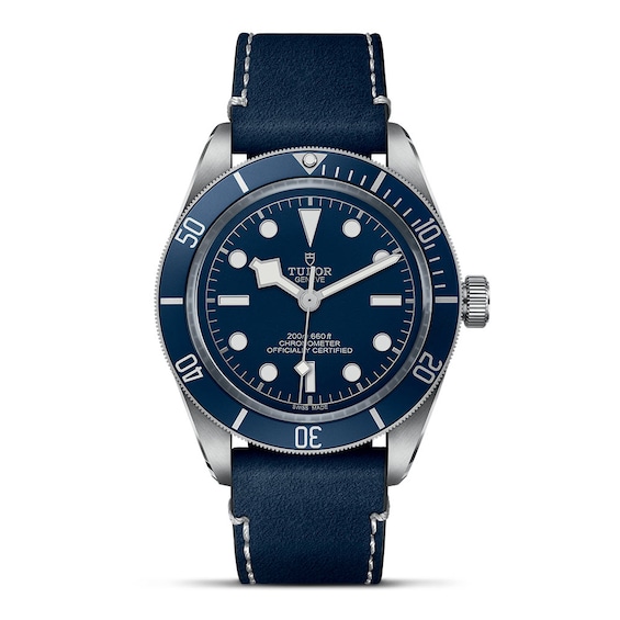 Tudor Black Bay 58 Navy Blue Soft Touch Leather Strap Watch
