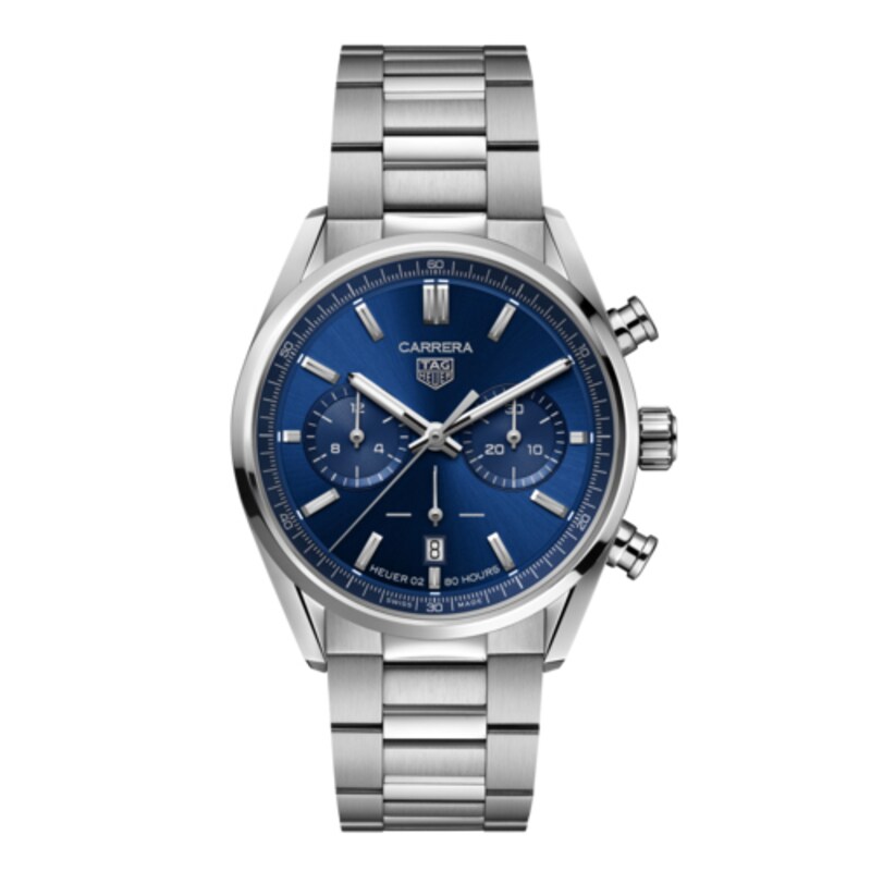 TAG Heuer Carrera Chronograph Blue Dial & Stainless Steel Watch