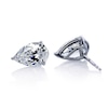 Thumbnail Image 1 of CARAT* LONDON 9ct White Gold Pear Shaped Stud Earrings