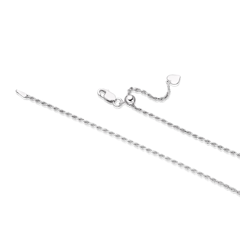 Silver 26 Inch Adjustable Dainty Rope Chain