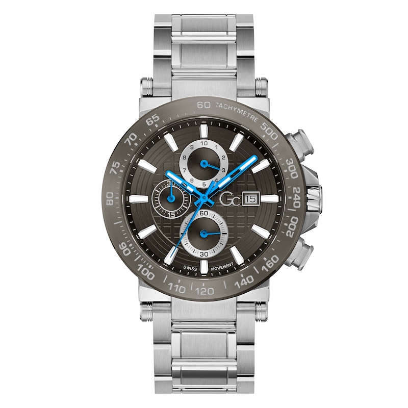 Gc Urbancode Men's Grey Dial Chronograph Bracelet Watch