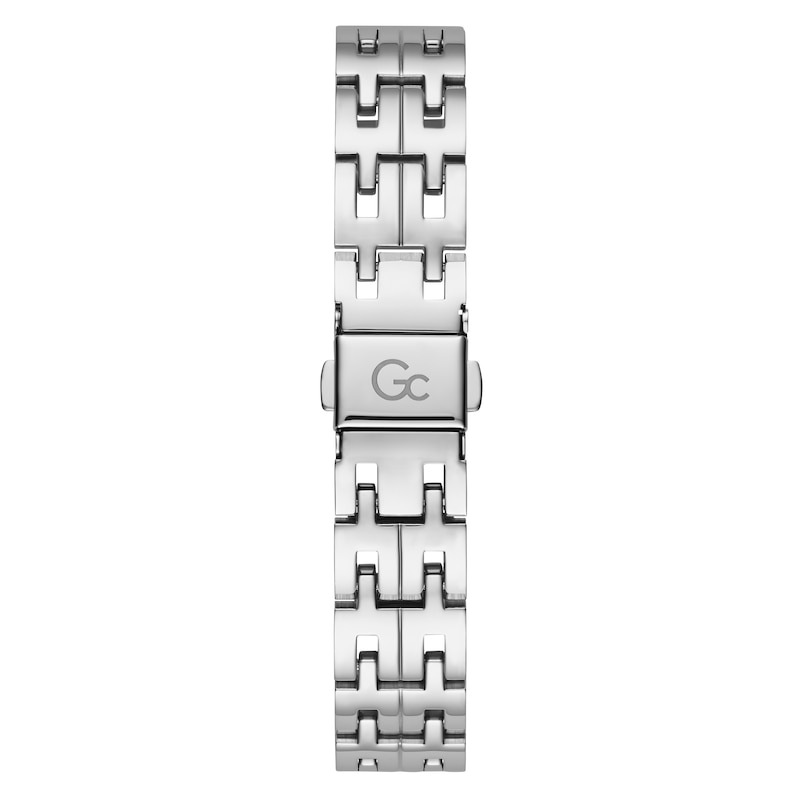 Gc Cablechic Ladies' Mother Of Pearl Half Bracelet Watch