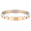 Thumbnail Image 0 of Men's Stainless Steel & Rose Gold Colour 7 Inch Diamond Bracelet