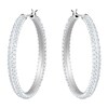 Thumbnail Image 0 of Swarovski Rhodium Plated Crystal Hoop Earrings