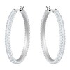 Thumbnail Image 0 of Swarovski Rhodium Plated Crystal Hoop Earrings