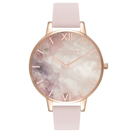 Olivia Burton Semi Precious Rose Gold Metal Plated Watch