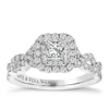 Thumbnail Image 0 of Vera Wang  Platinum 0.95ct Total Diamond Princess Halo Ring