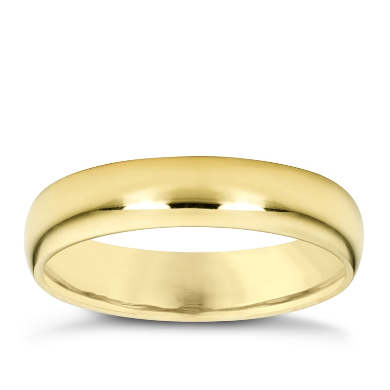 18ct Yellow Gold 3mm Super Heavyweight Court Ring