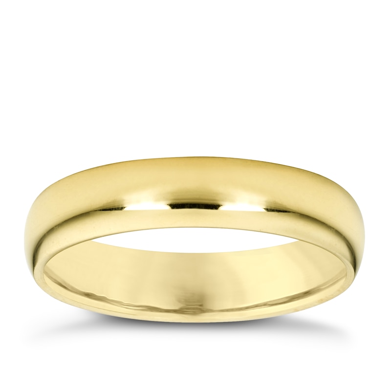 Main Image 1 of 18ct Yellow Gold 3mm Super Heavyweight Court Ring