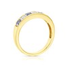 Thumbnail Image 2 of 18ct Gold Sapphire & 0.20ct Diamond Half-Eternity Ring