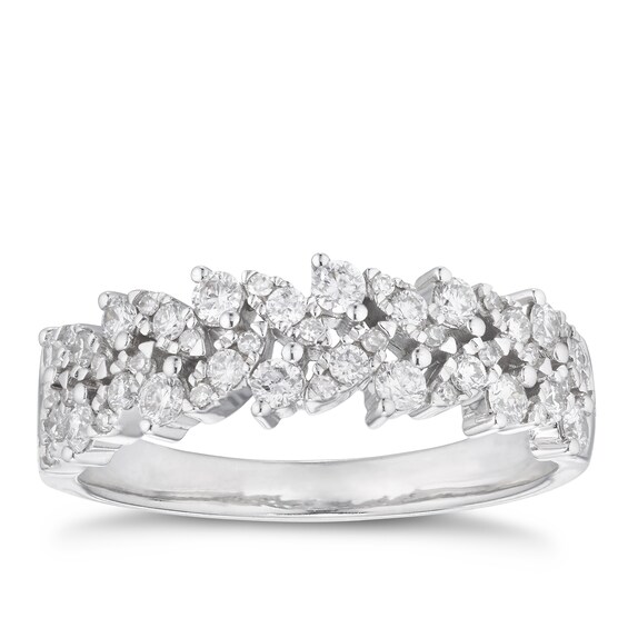 18ct White Gold Fancy Eternity 0.50ct Diamond Ring