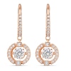 Thumbnail Image 0 of Swarovski Sparkling Dance Rose Gold Plated Crystal Earrings