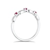 Thumbnail Image 1 of 9ct White Gold Ruby & Diamond Eternity Ring