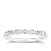 Thumbnail Image 0 of 9ct White Gold Aquamarine & Diamond Eternity Ring