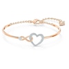 Thumbnail Image 0 of Swarovski Two-Tone 7 Inch Crystal Infinity Heart Bracelet