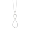 Thumbnail Image 0 of Sterling Silver 0.10ct Diamond Infinity Pendant