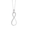 Thumbnail Image 1 of Sterling Silver 0.10ct Diamond Infinity Pendant