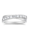 Thumbnail Image 0 of Platinum 0.50ct Diamond Crossover Eternity Ring