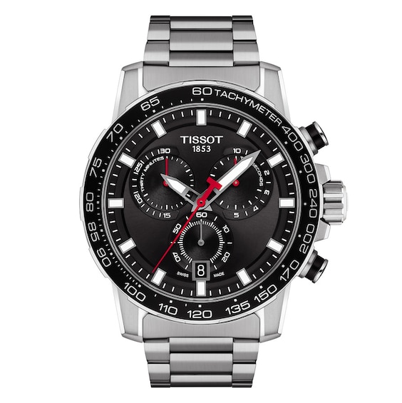 Men's Tissot Supersport Chrono Stainless Steel Bracelet Watch