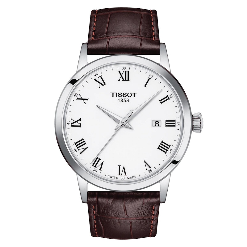 Tissot Classic Dream Men's Brown Leather Strap Watch