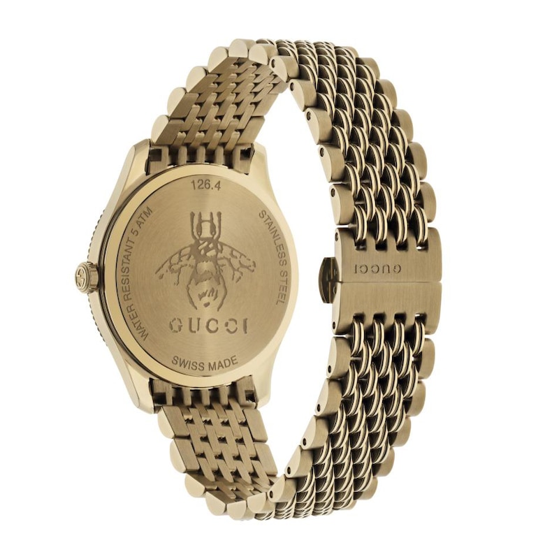 Gucci G-Timeless Slim Gold-Tone Bracelet Watch