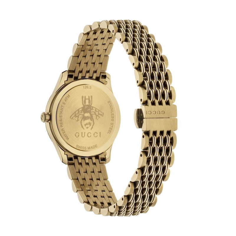 Gucci G-Timeless Yellow Gold-Tone Bracelet Watch