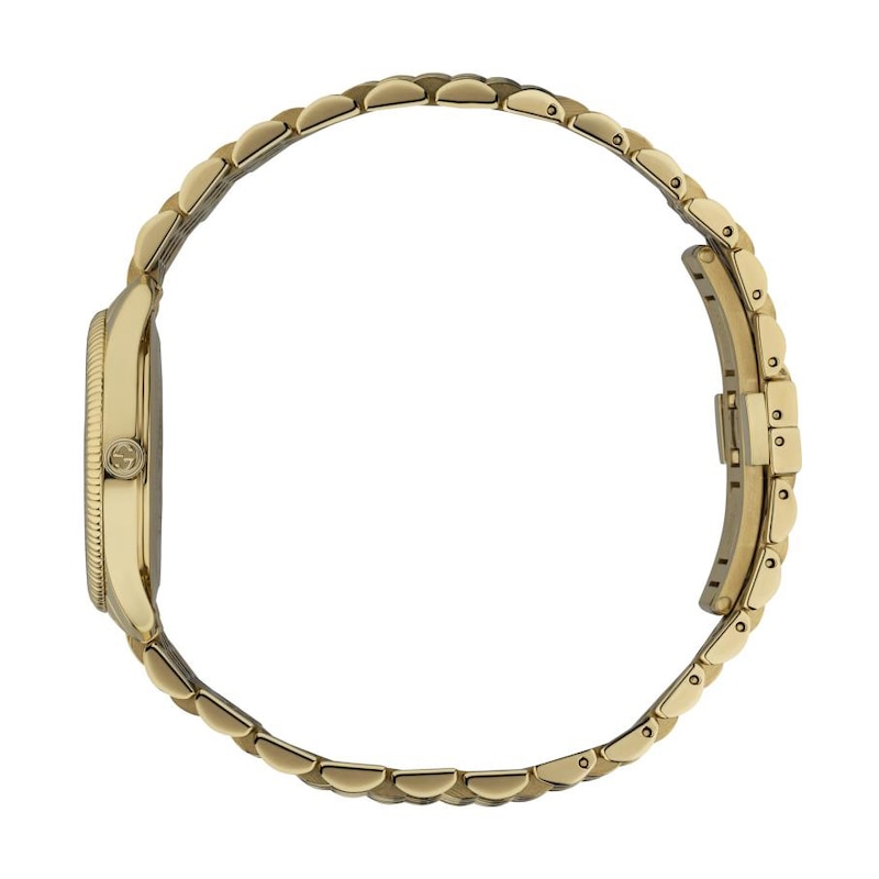 Gucci G-Timeless Yellow Gold-Tone Bracelet Watch