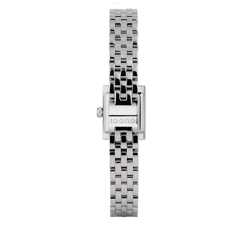 Gucci G-Frame Diamond Black Stainless Steel Bracelet Watch