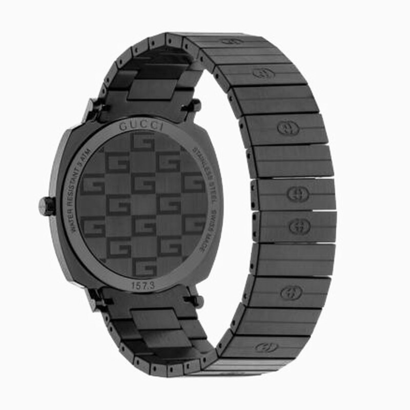 Gucci Grip Black Dial Bracelet Watch
