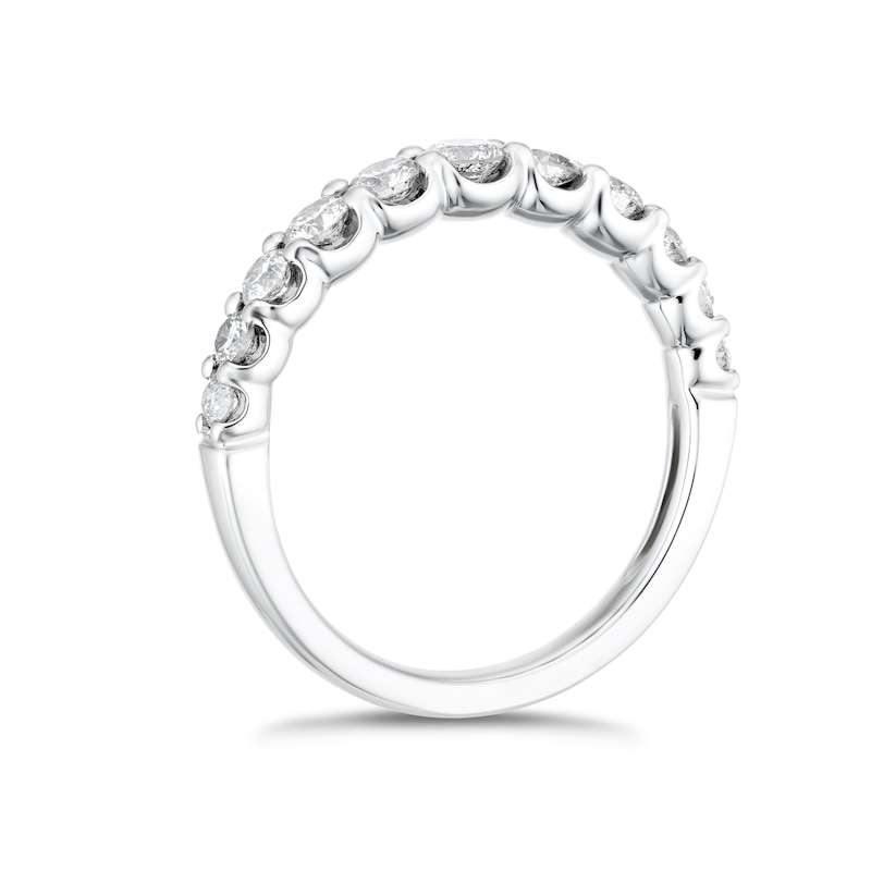 Main Image 2 of Platinum 0.75ct Diamond Gradient Eternity Ring