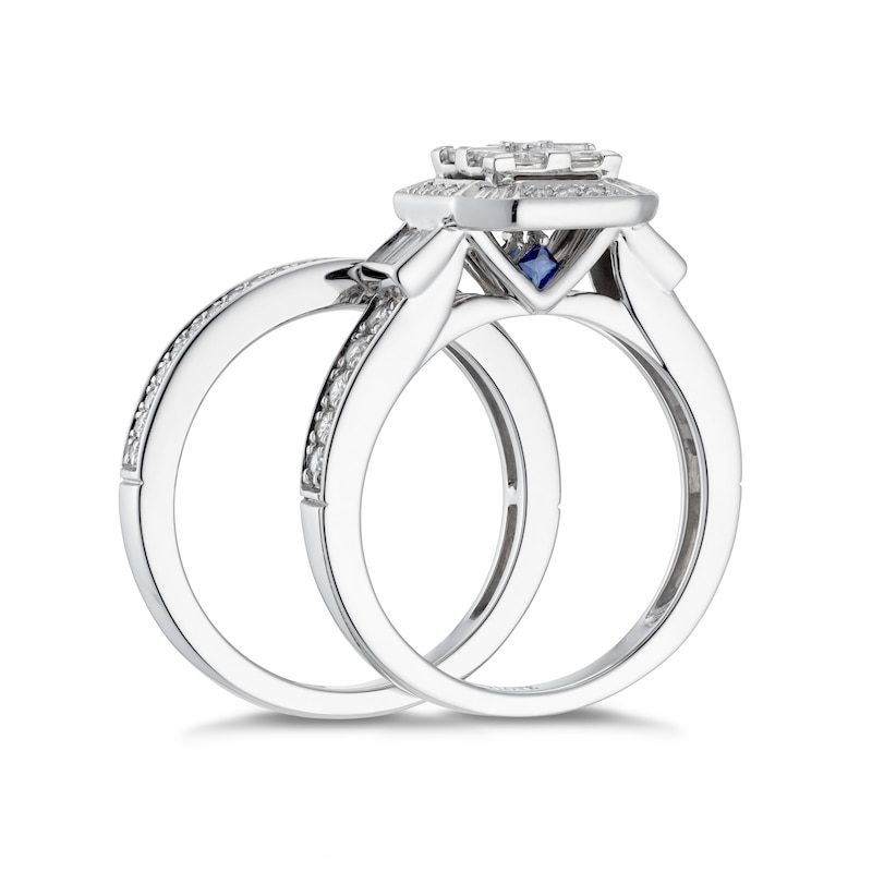 Vera Wang 18ct White Gold 0.95ct Total Diamond Bridal Set