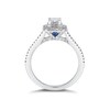 Thumbnail Image 2 of Vera Wang 18ct White Gold 0.95ct Total Diamond Halo Ring