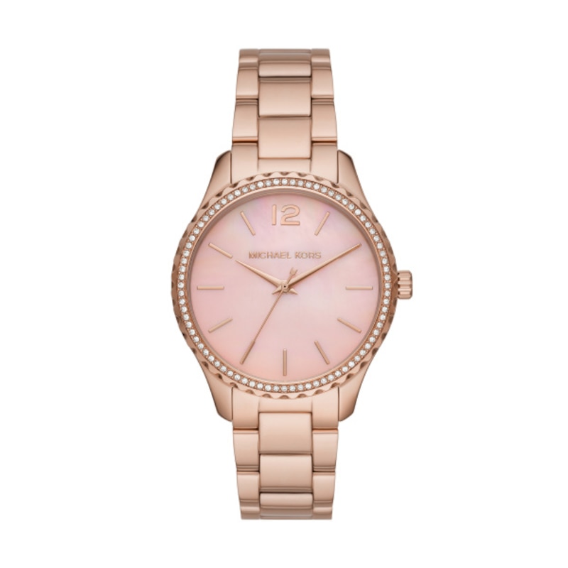Michael Kors Layton Rose Gold-Tone Bracelet Watch