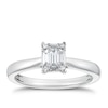 Thumbnail Image 0 of Platinum 0.20ct Total Diamond Round & Baguette Ring