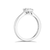 Thumbnail Image 1 of Platinum 0.20ct Total Diamond Round & Baguette Ring