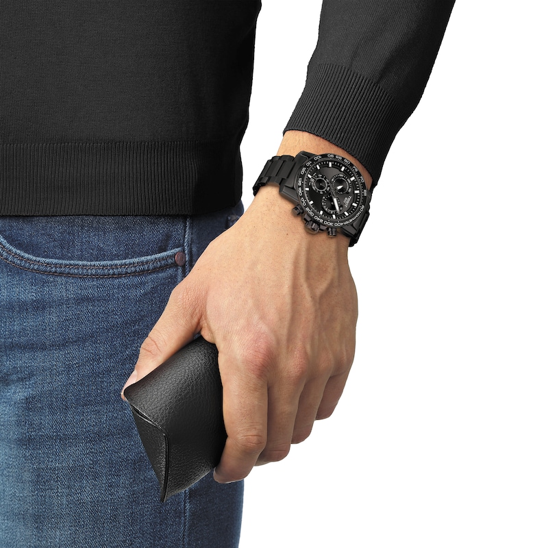 Main Image 4 of Tissot SuperSport Chrono Black IP Bracelet Watch